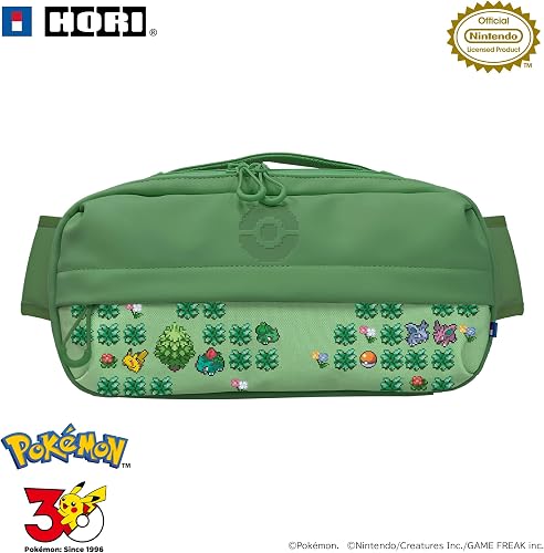 【任天堂ライセンス商品】ポケモン ピクセル アートシリーズ ショルダーポーチ for Nintendo Switch™ 2 Pixel - 緑 -