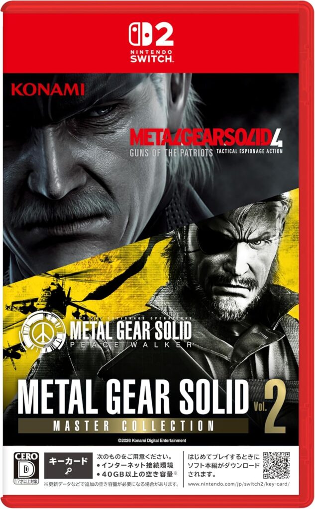 METAL GEAR SOLID : MASTER COLLECTION Vol.2 -Switch2