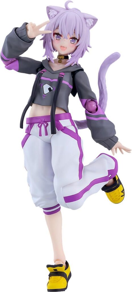 マックスファクトリー ホロライブプロダクション figma 猫又おかゆ プラスチック製 塗装済み可動フィギュア ノンスケール 専用台座付属 全高約140mm